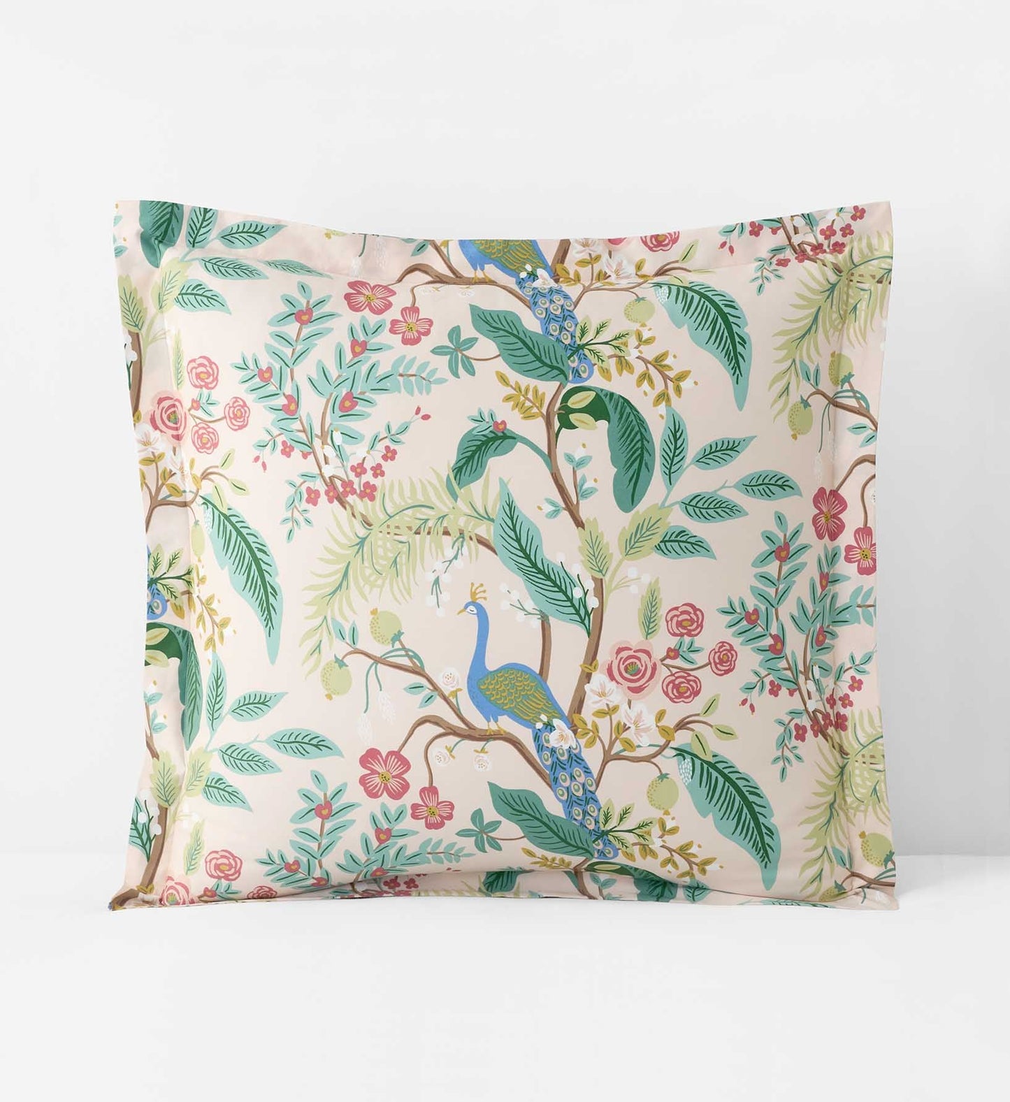 Sateen Sham - Peacock Blush