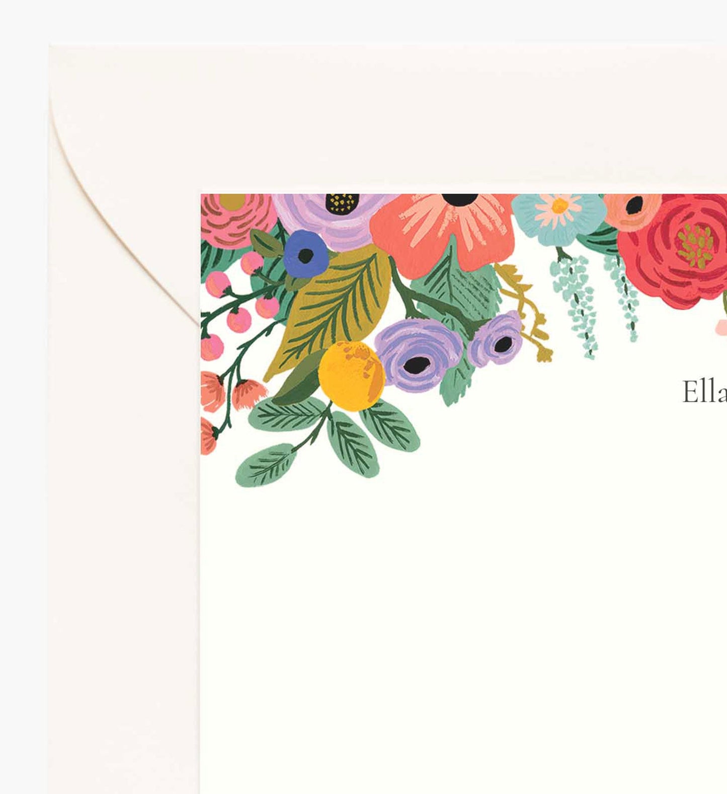 Floral Personalized Stationery - Garden Party
