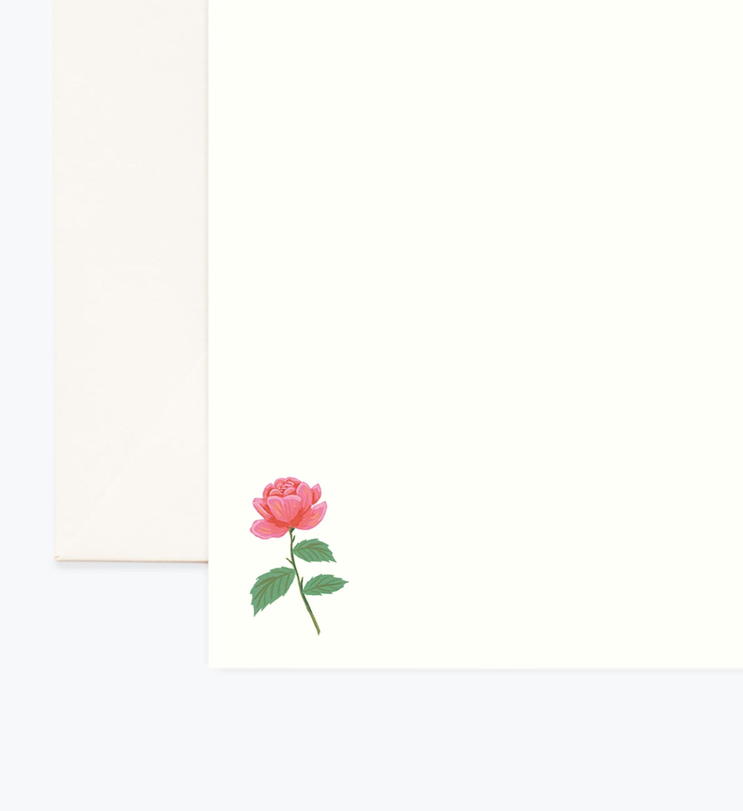Floral Personalized Stationery - Garden Roses