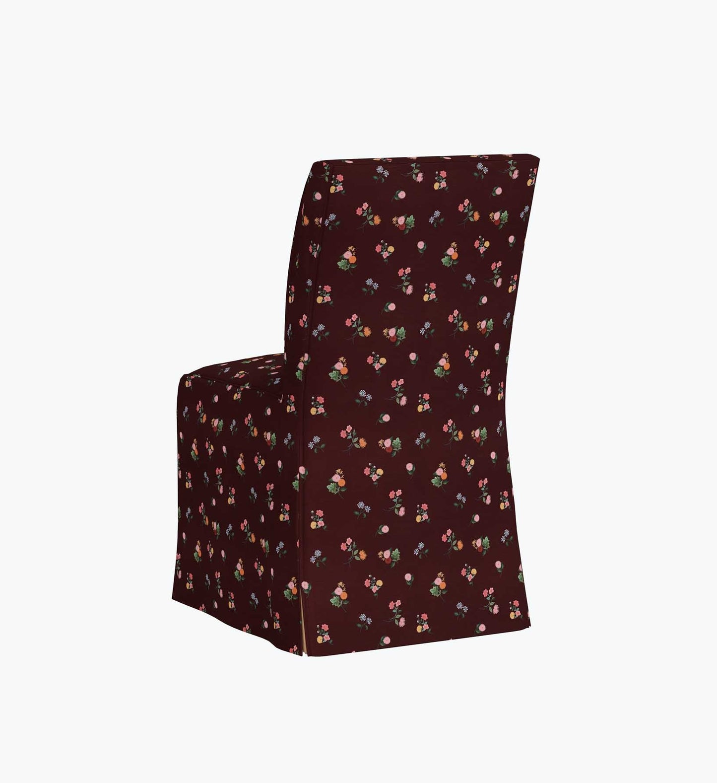 Frances Slipcover - Ditsy Dahlia Burgundy