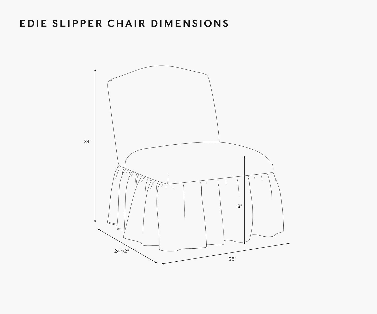 Edie Slipper Chair - Peacock