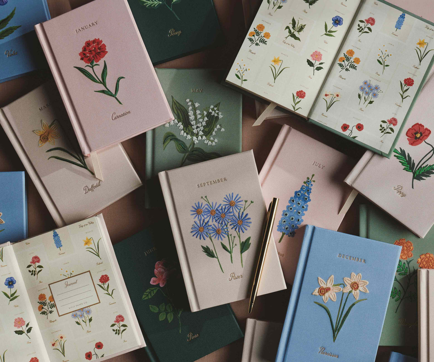 Birth Month Mini Embroidered Journal - March