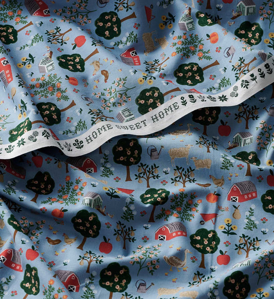 Farmhouse Cotton Fabric - Slate