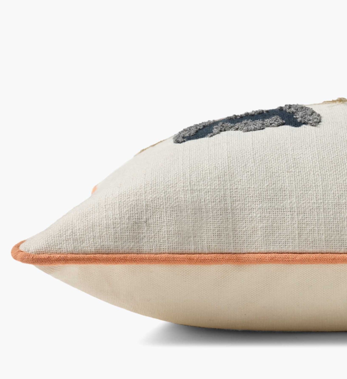 Cool Cats Embroidered Lumbar Pillow - White