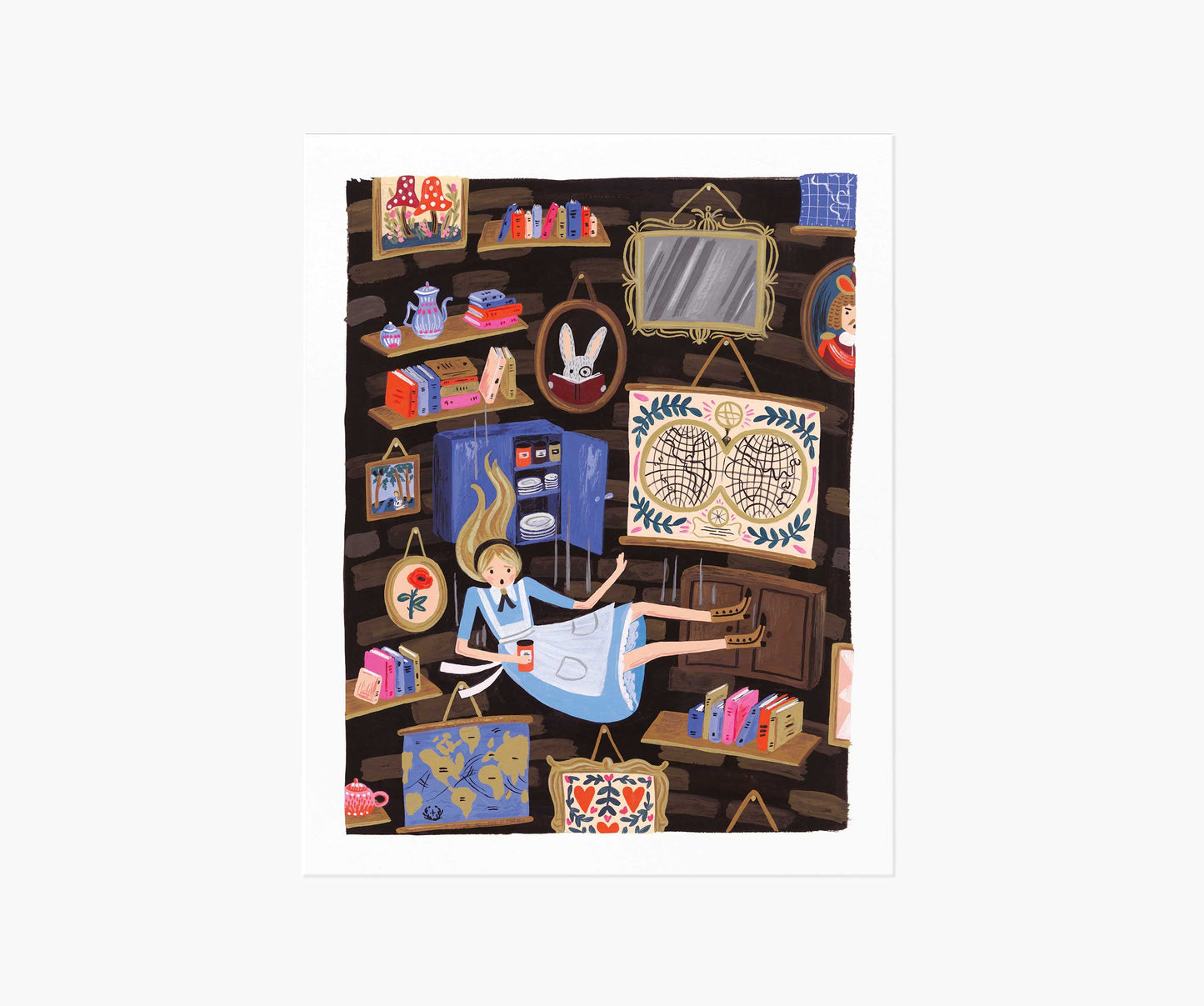 Alice Falling Art Print - Premium Design Accessory