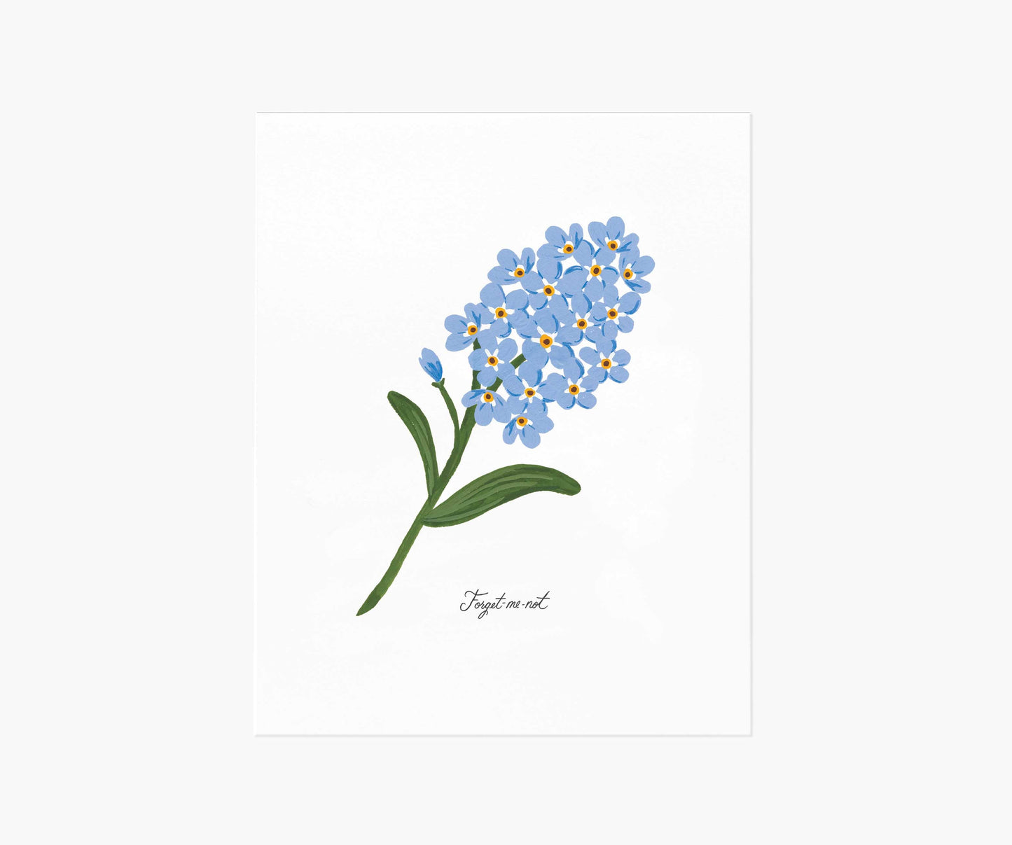 Forget-Me-Not Art Print - Premium Design Accessory