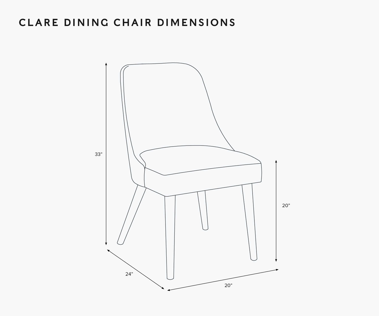 Clare Dining Chair - Delphine