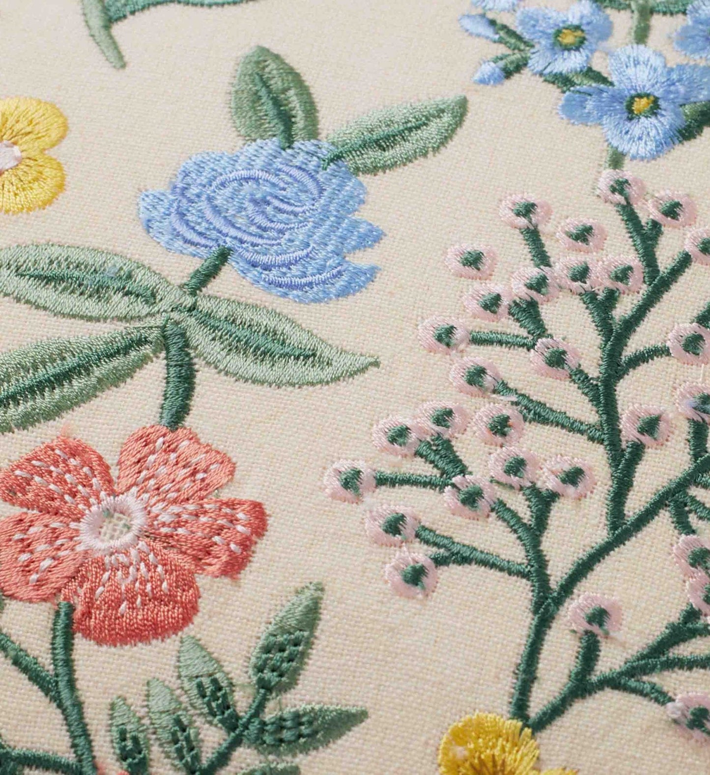 Mayfair Embroidered Pillow - Cream