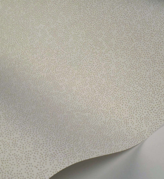 Champagne Dots Wallpaper - Linen & White