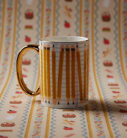 Porcelain Mug - Pencils