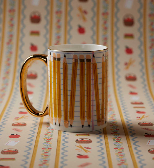 Porcelain Mug - Pencils