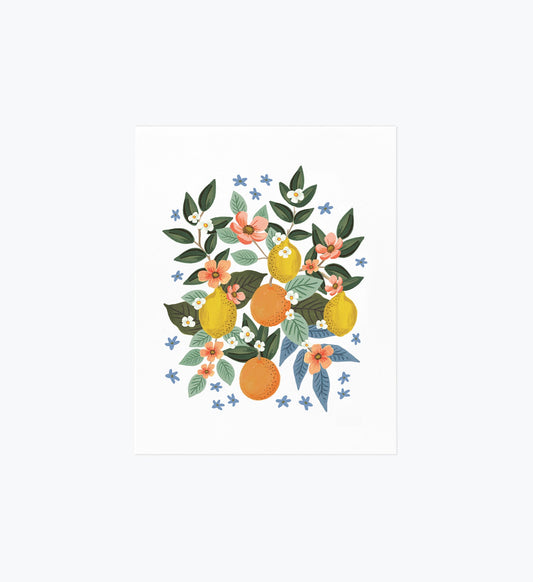 Citrus Grove Cluster Art Print - Premium Design Accessory