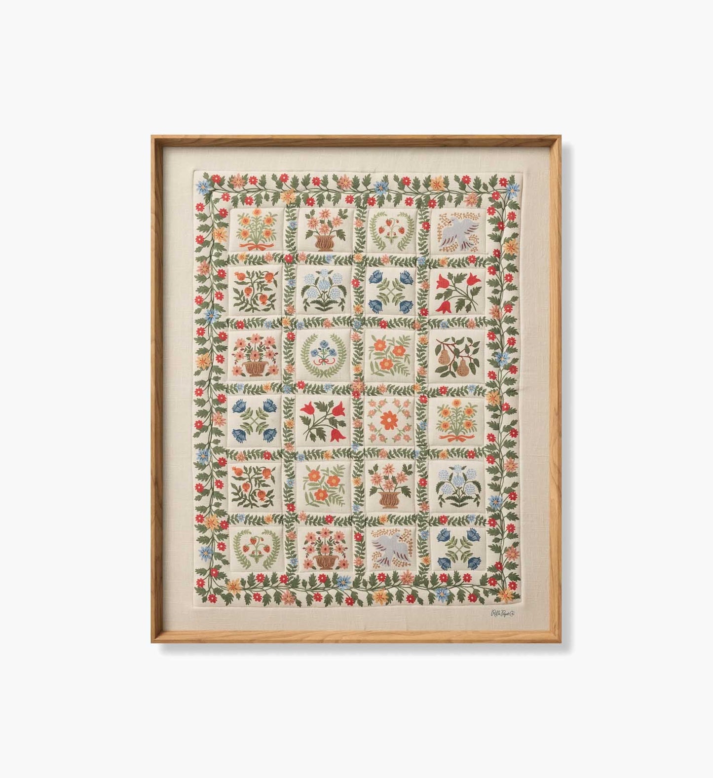 Framed Wall Art - Helena Quilt Ivory - Premium Design Accessory