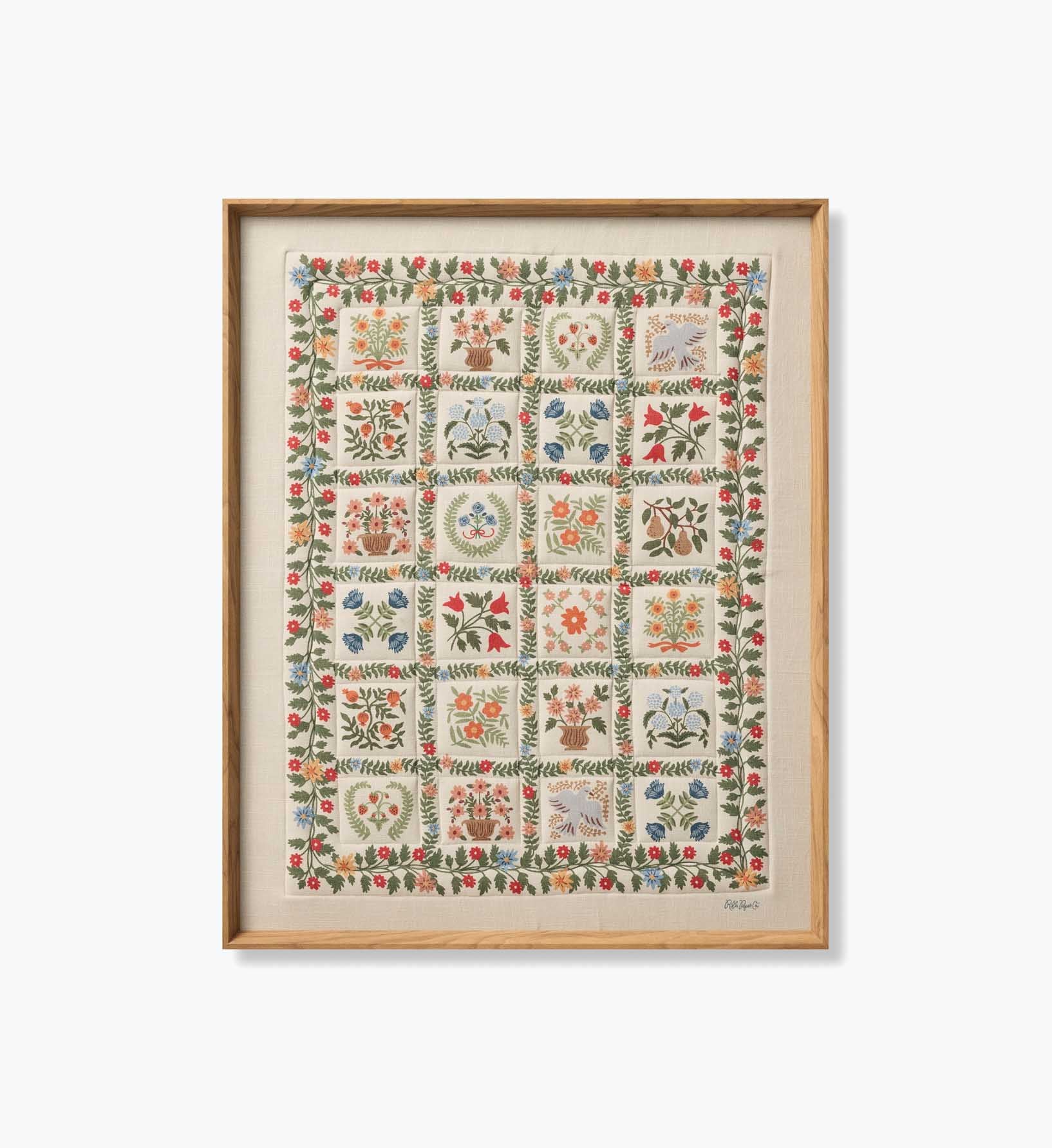 Framed Wall Art - Helena Quilt Ivory - Premium Design Accessory