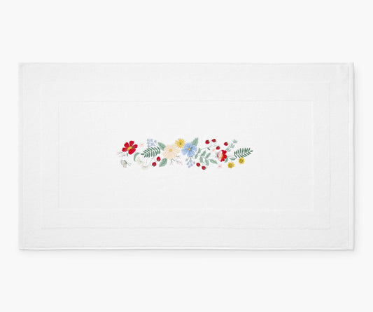 Embroidered Bath Mat - Strawberry Fields - Premium Design Accessory