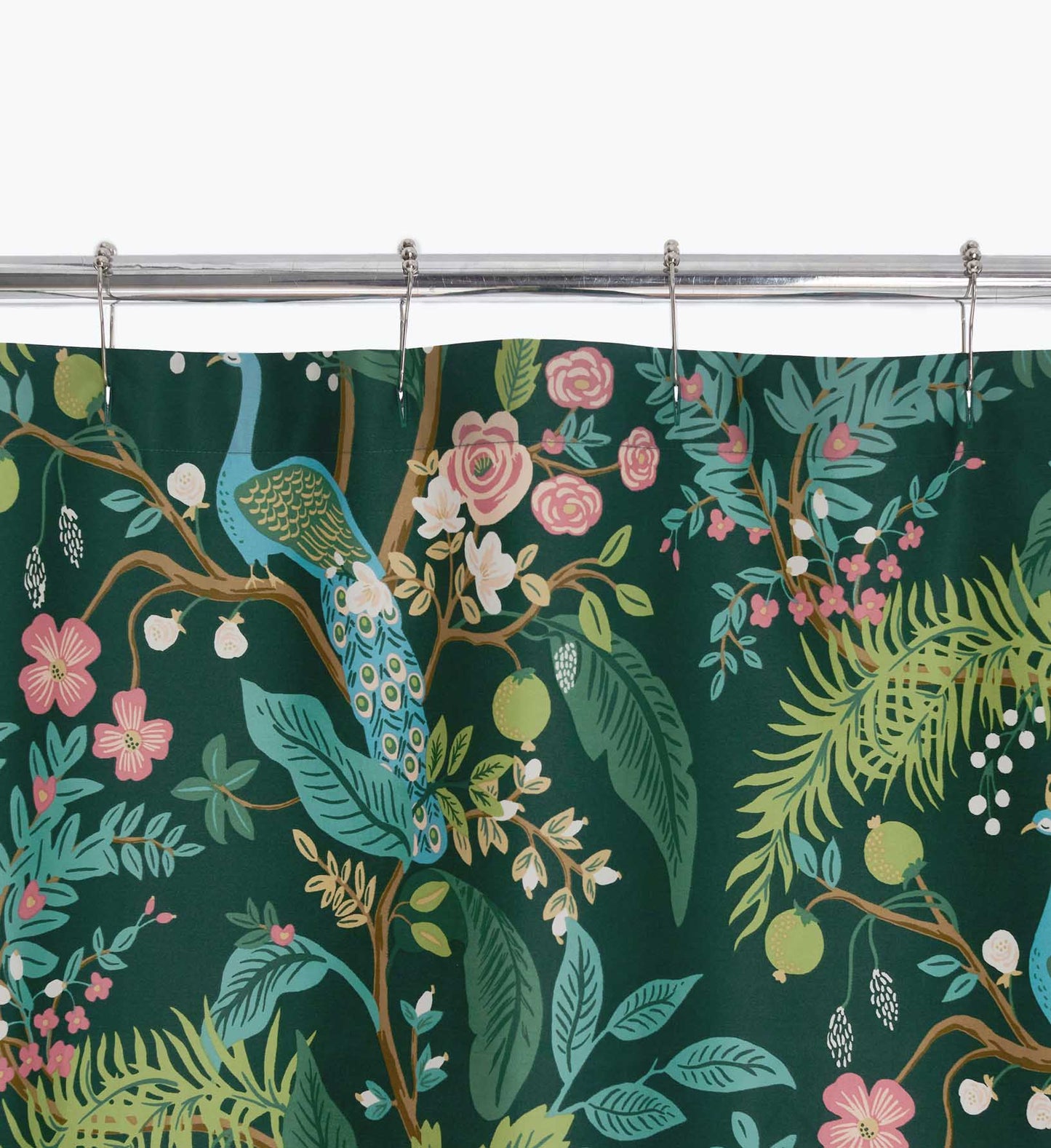 Sateen Shower Curtain - Peacock Emerald - Premium Design Accessory