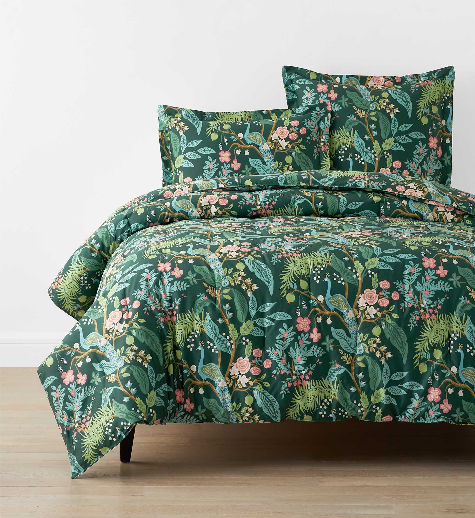 Sateen Comforter - Peacock Emerald - Premium Design Accessory