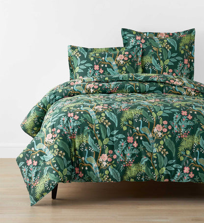 Sateen Comforter - Peacock Emerald - Premium Design Accessory