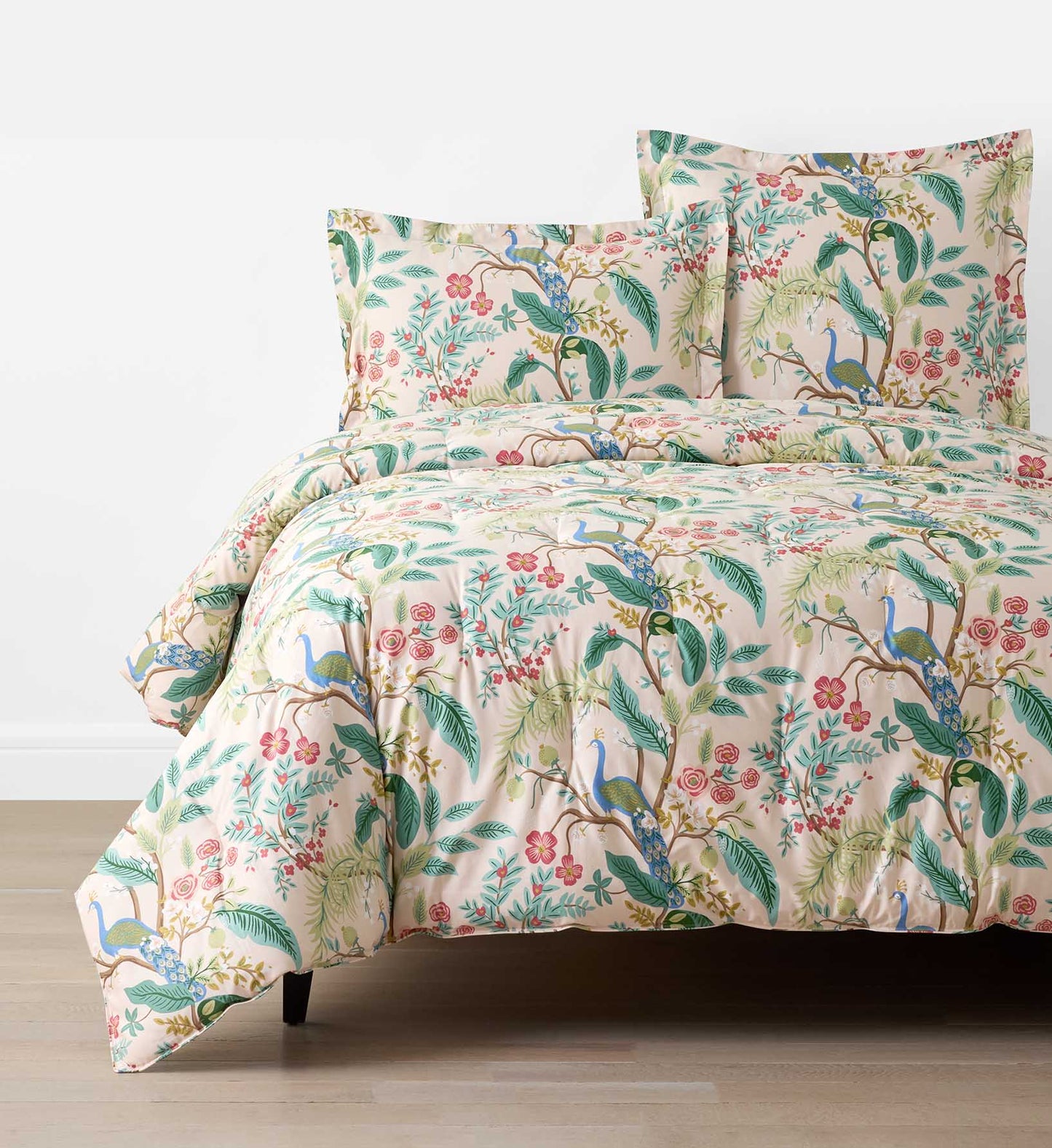 Sateen Comforter - Peacock Blush - Premium Design Accessory