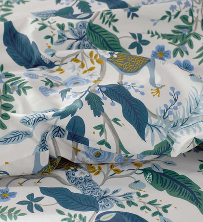 Sateen Comforter - Peacock Ivory