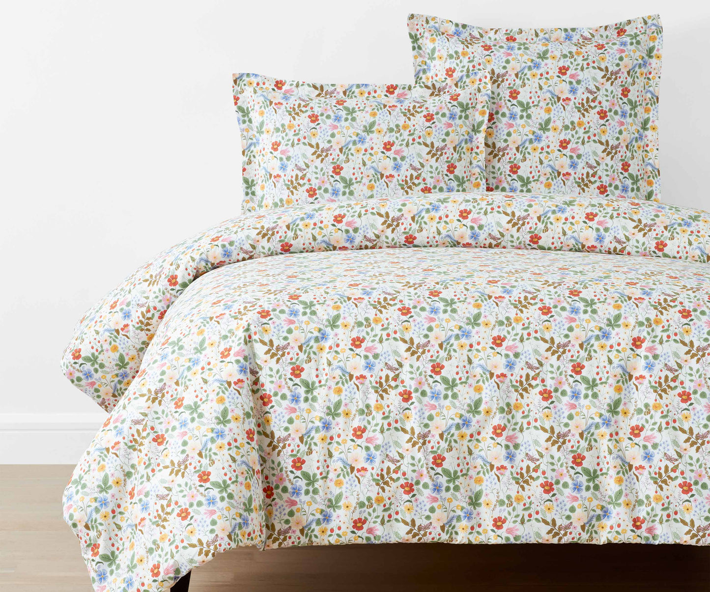 Percale Duvet Cover - Strawberry Fields White - Premium Design Accessory