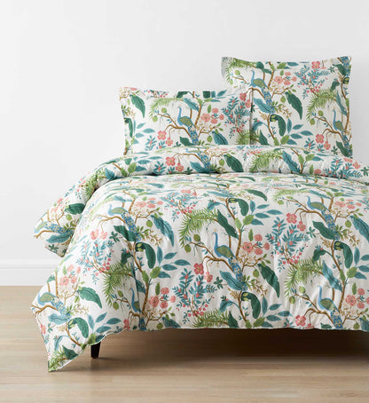 Sateen Comforter - Peacock White - Premium Design Accessory