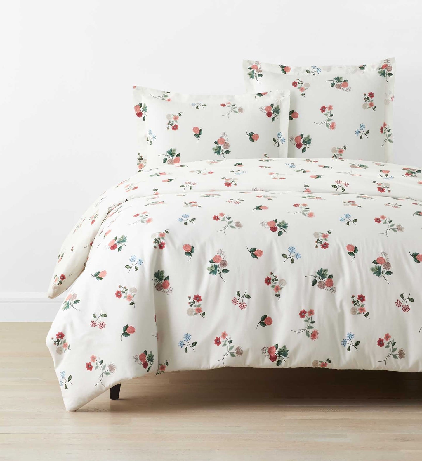 Percale Duvet Cover - Ditsy Dahlia Ivory - Premium Design Accessory
