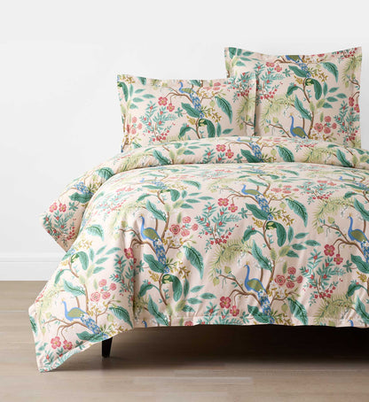 Sateen Duvet Cover - Peacock Blush - Premium Design Accessory