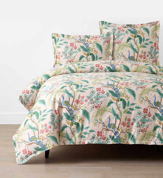 Sateen Duvet Cover - Peacock Blush - Premium Design Accessory