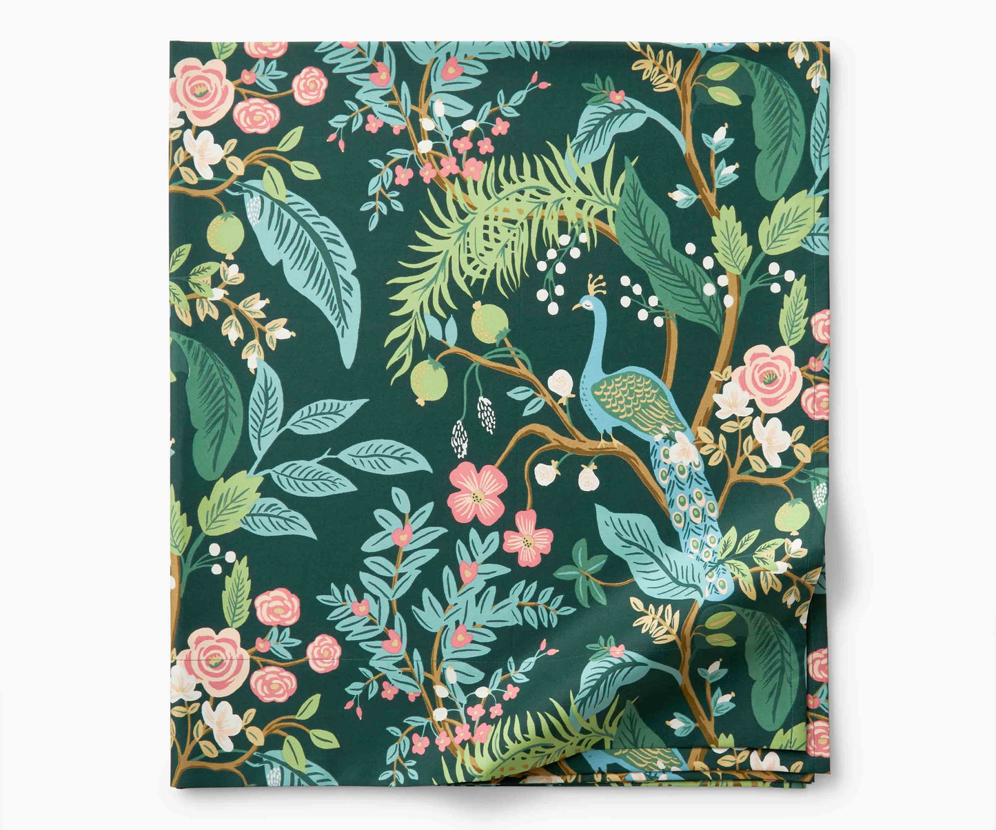 Sateen Flat Sheet - Peacock Emerald - Premium Design Accessory