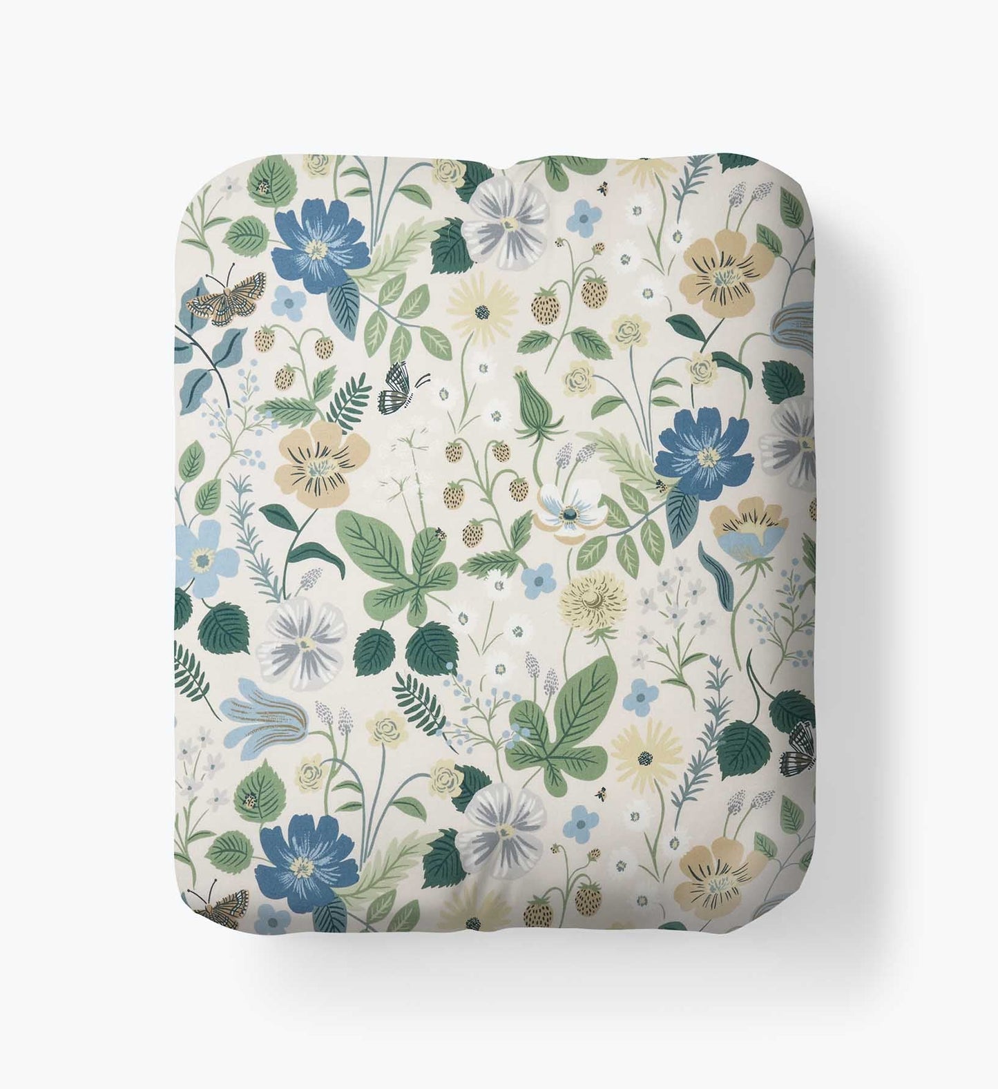 Percale Fitted Sheet - Strawberry Fields Beige - Premium Design Accessory