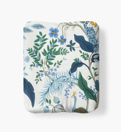 Sateen Fitted Sheet - Peacock Ivory - Premium Design Accessory