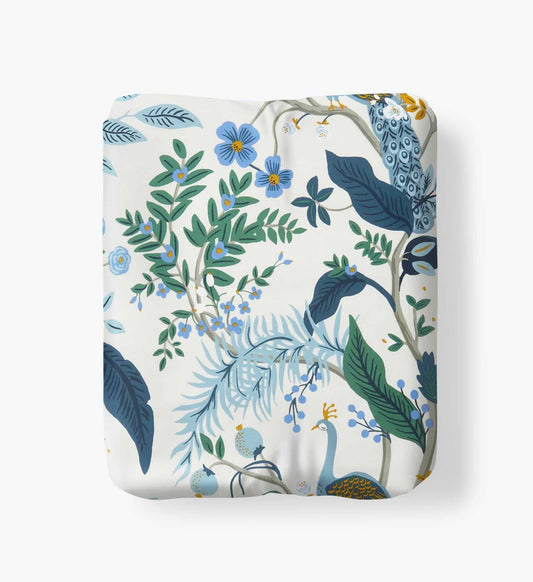 Sateen Fitted Sheet - Peacock Ivory - Premium Design Accessory