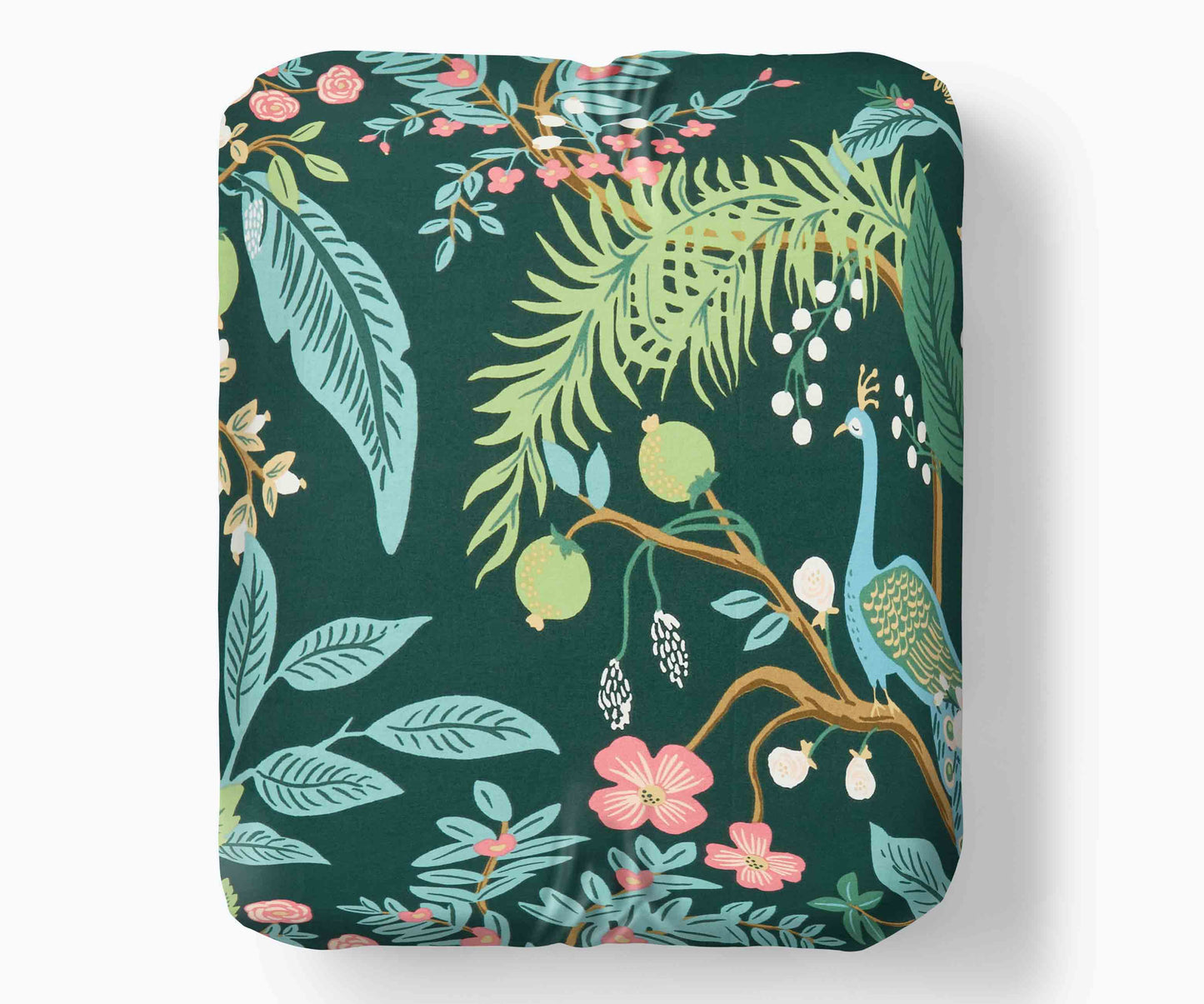 Sateen Fitted Sheet - Peacock Emerald - Premium Design Accessory