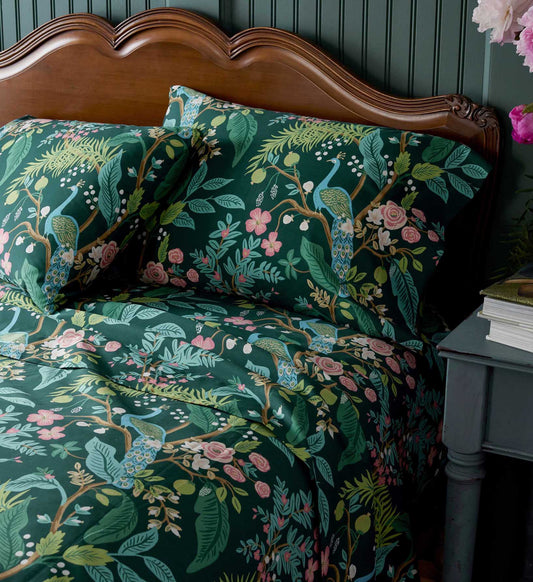 Sateen Flat Sheet - Peacock Emerald