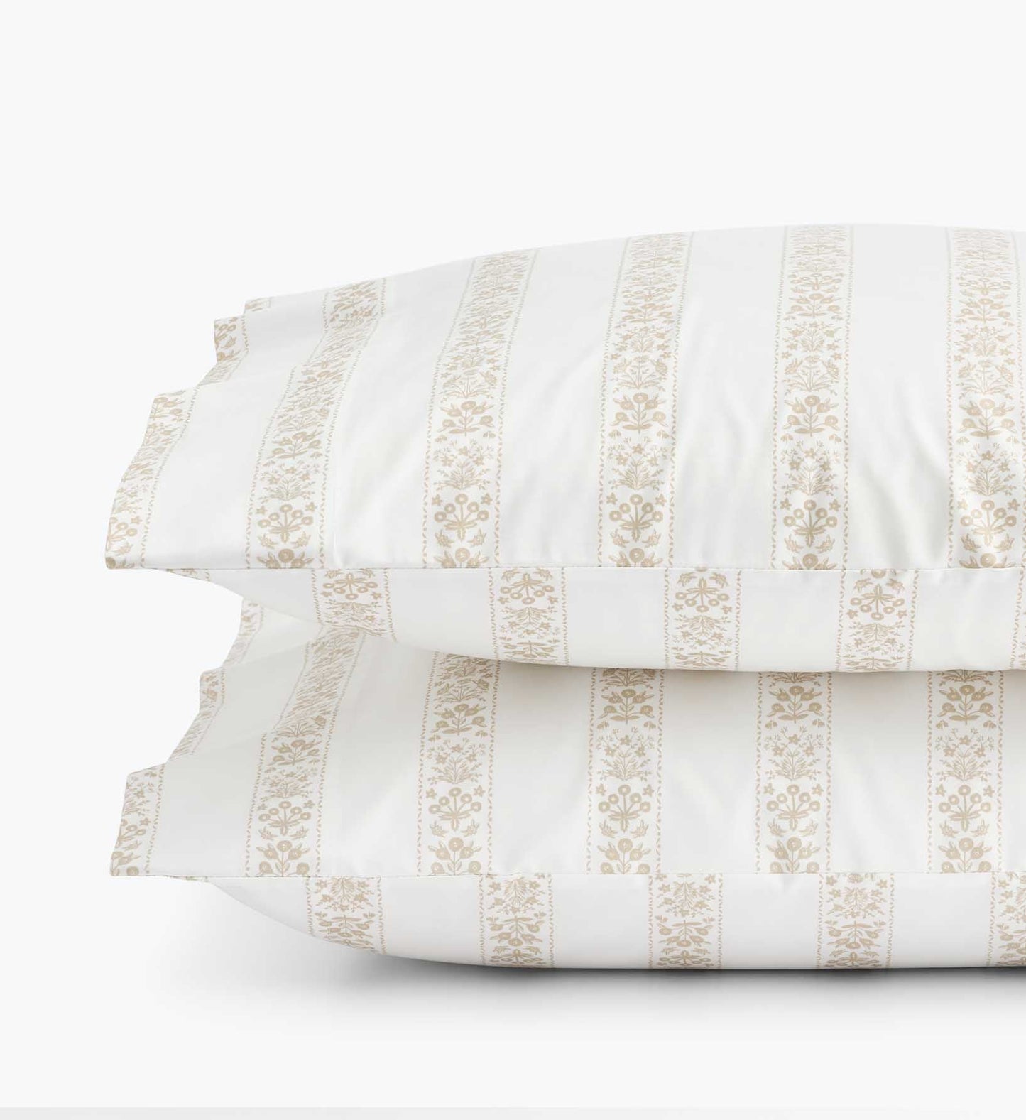 Sateen Pillowcases - Estee Stripe - Embroidered Throw Pillow