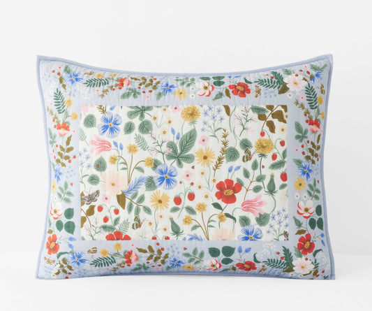 Cotton Quilted Sham - Strawberry Fields - Premium Design Accessory