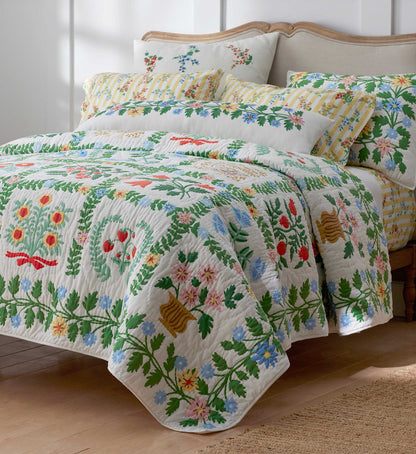 Cotton Quilted Sham - Helena