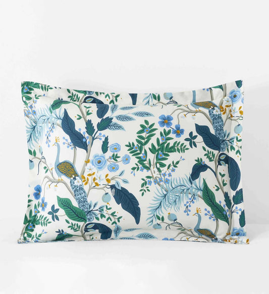 Sateen Sham - Peacock Ivory - Premium Design Accessory