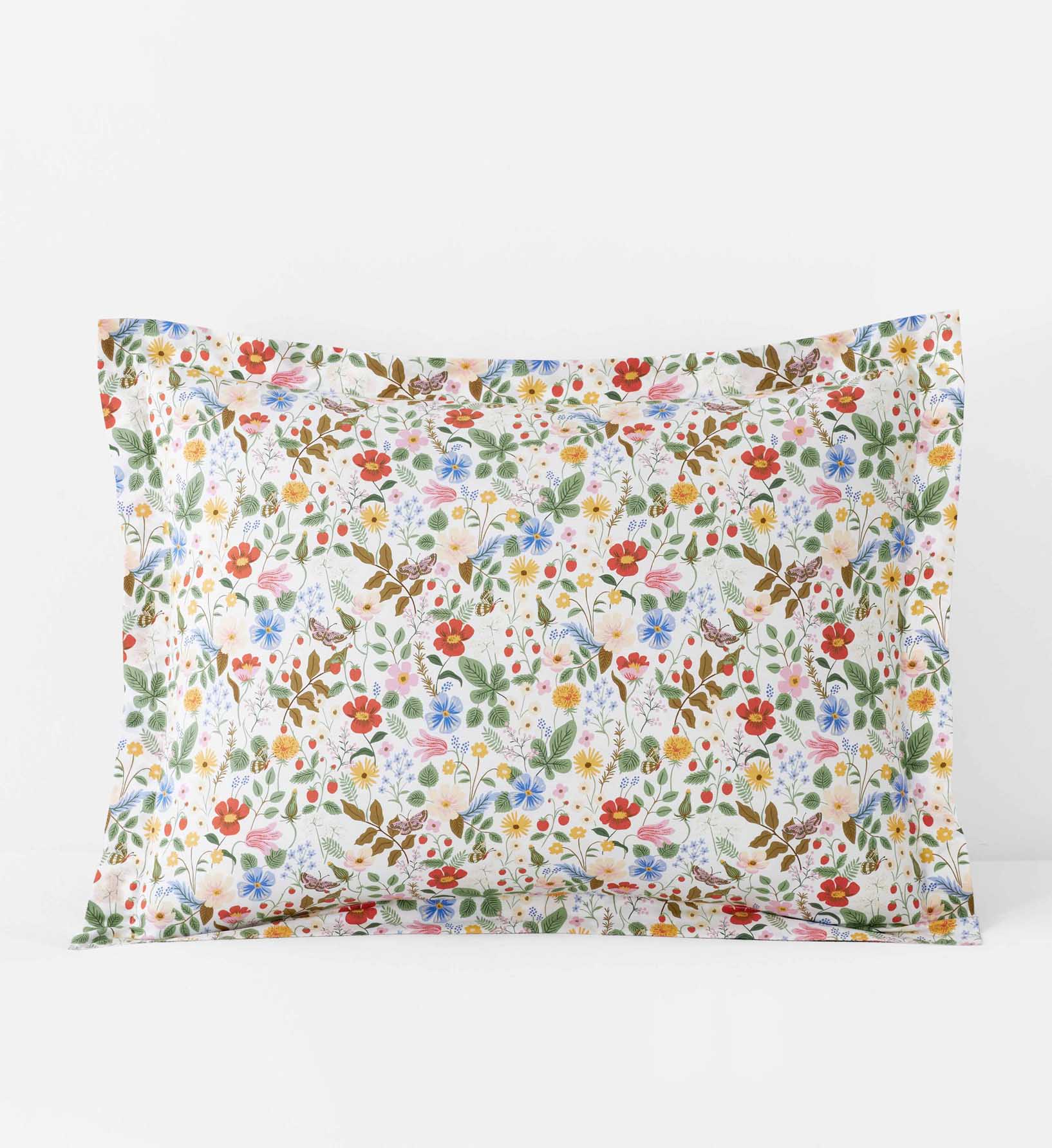 Percale Sham - Strawberry Fields White - Premium Design Accessory