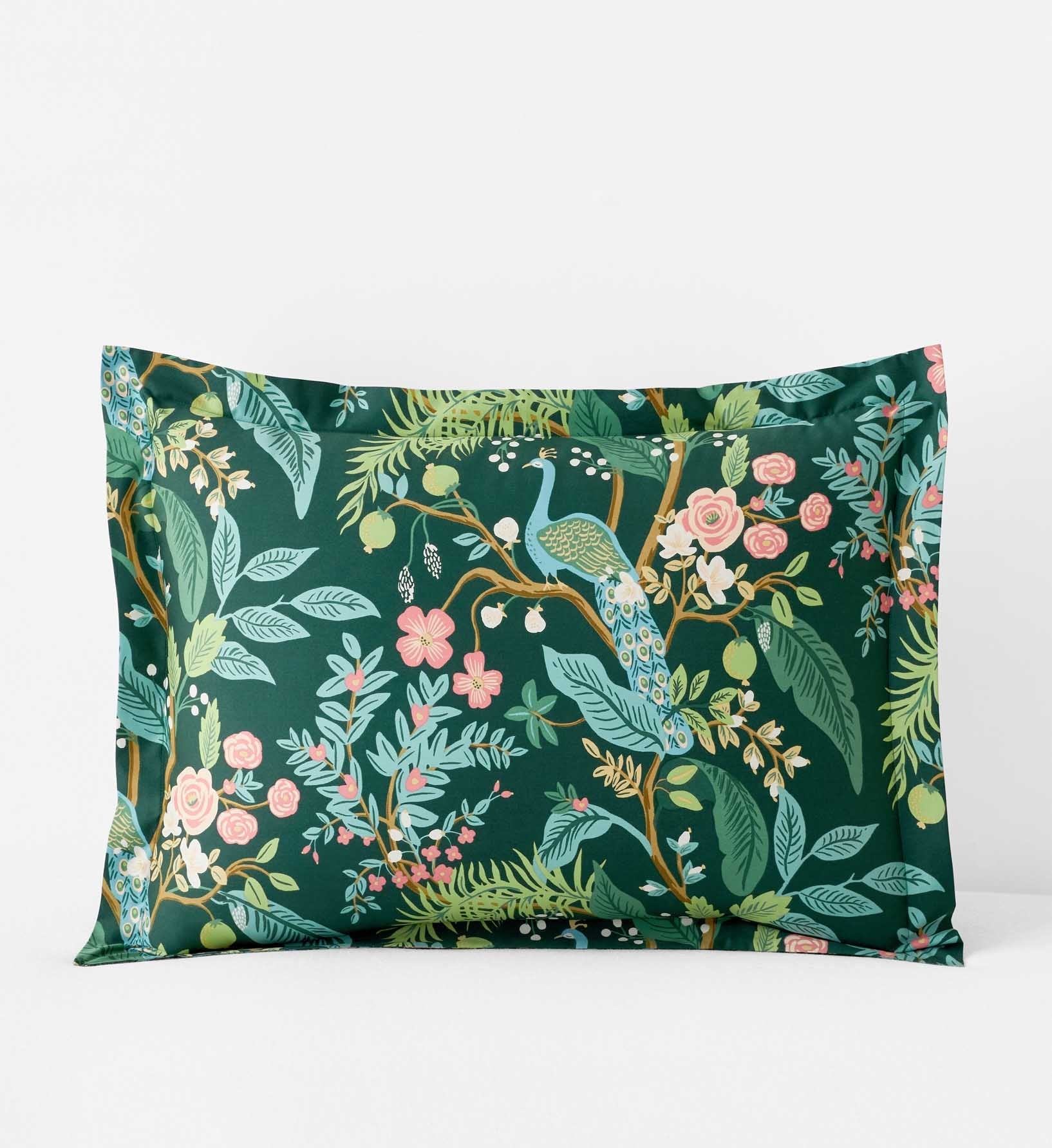 Sateen Sham - Peacock Emerald - Premium Design Accessory
