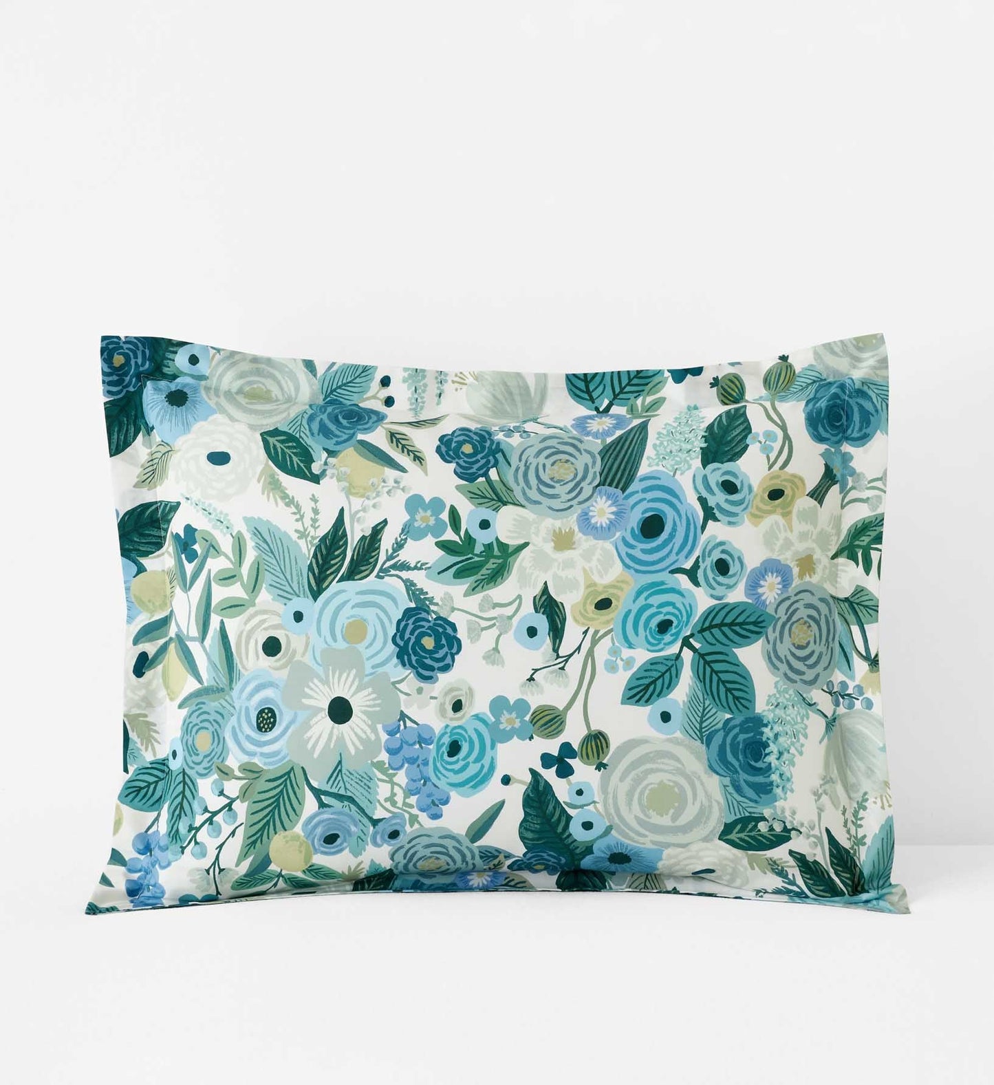 Percale Sham - Garden Party Blue - Premium Design Accessory