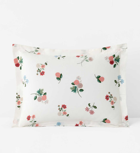 Percale Sham - Ditsy Dahlia Ivory - Premium Design Accessory