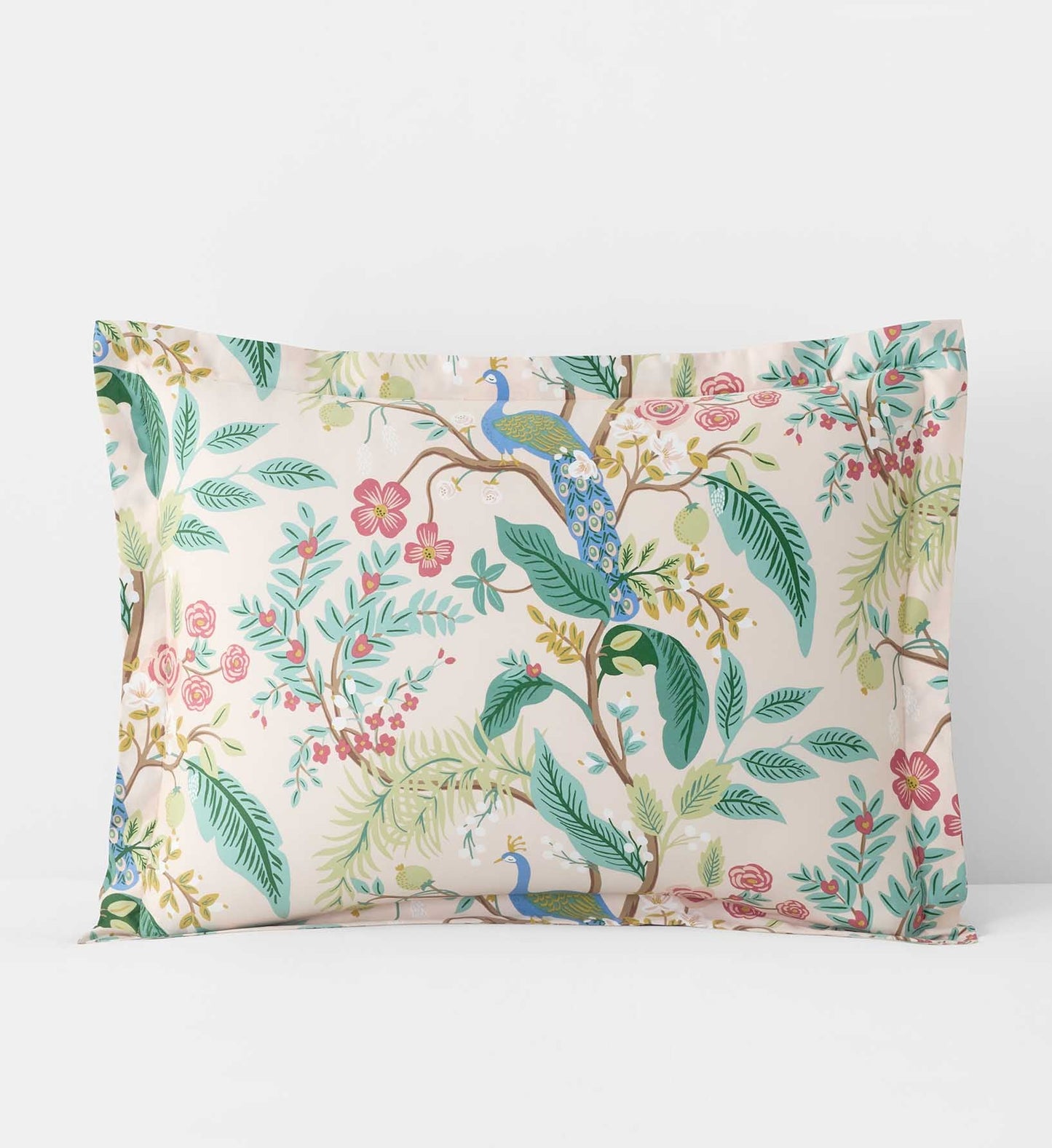 Sateen Sham - Peacock Blush - Premium Design Accessory