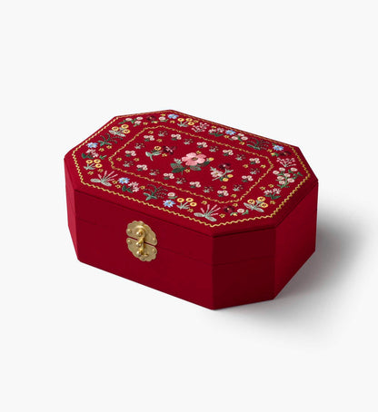 Embroidered Jewelry Box - Gemma - Premium Design Accessory