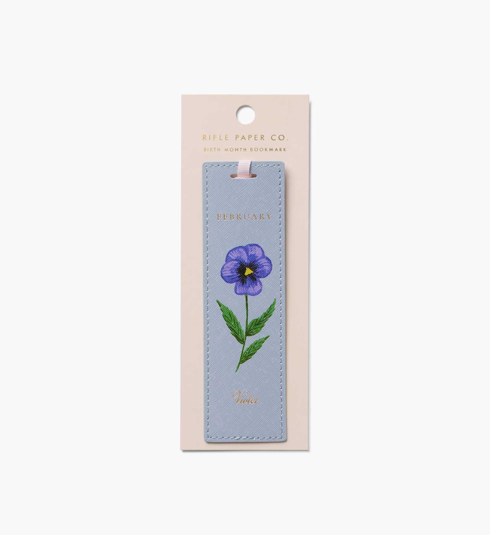 Birth Month Bookmark - February - Illustrated Bookmark