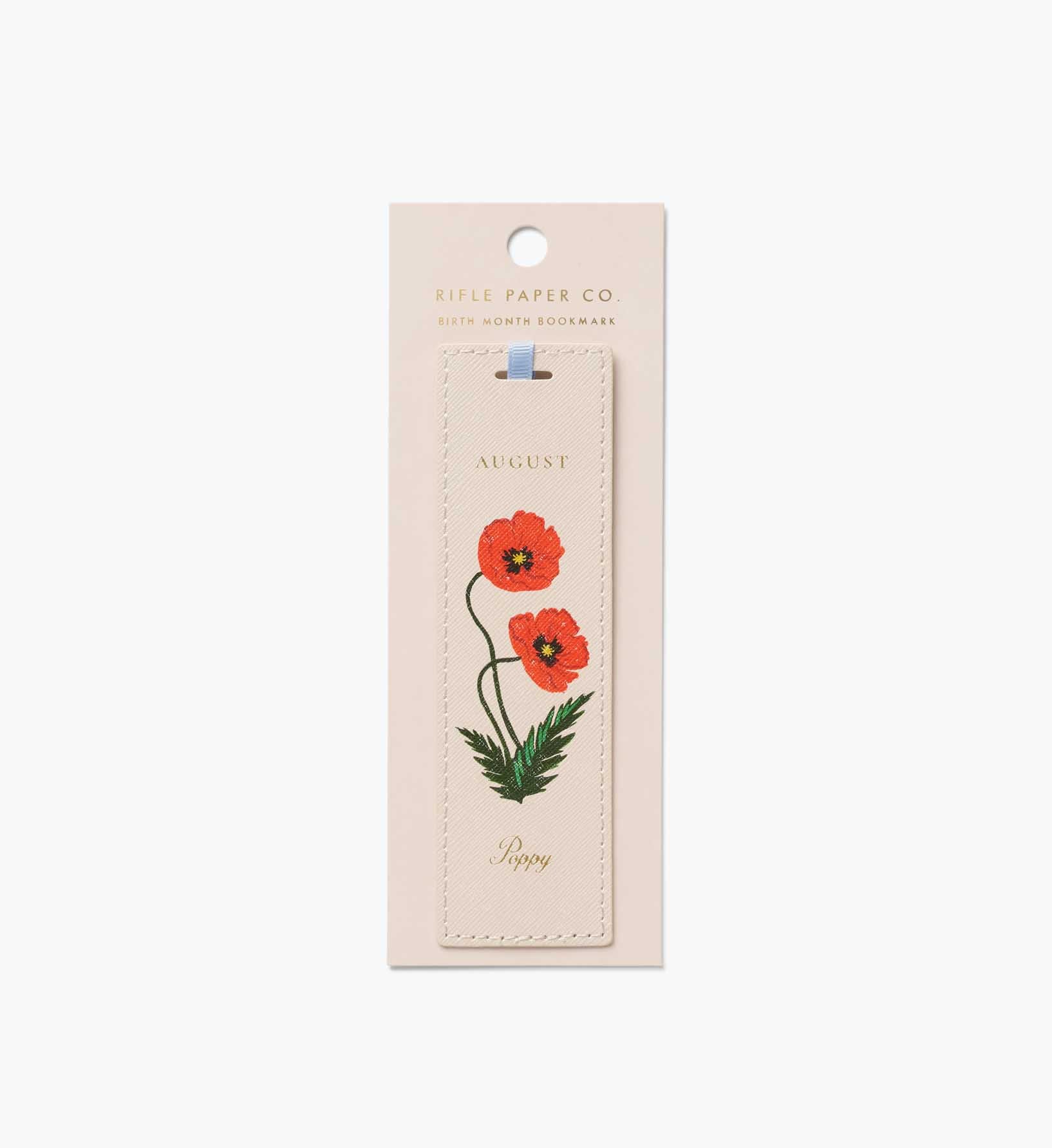 Birth Month Bookmark - August - Illustrated Bookmark