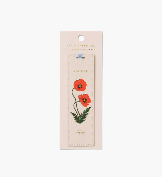 Birth Month Bookmark - August - Illustrated Bookmark