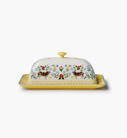 Porcelain Butter Dish - Home Sweet Home