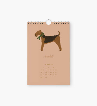 2027 Kitchen Calendar - Dog of the Month